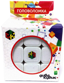  «Кубик Рубика 3х3 Крутиголовка Диво-кубик Белый (7103А-SM-1)», бренда Крутиголовка - фото №4 - миниатюра