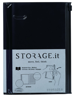 «Блокнот Storage.it М Черный (STI-NB45-E)», бренда Storage.it - фото №1 - миниатюра