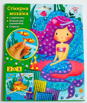 «Cтікерна мозаїка Ranok Creative Русалки (10100675У)», бренда Ranok-Creative - фото №5 - миниатюра