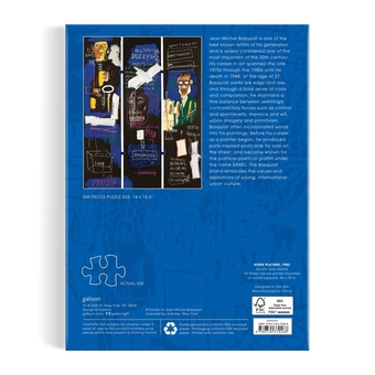  «Пазл Galison Basquiat Horn Players 500 Piece Book Puzzle», бренда Galison - фото №7 - миниатюра