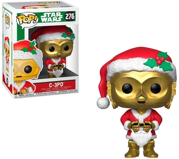  «Коллекционная фигурка Funko POP! Star Wars Санта C-3PO (33888)», бренда Funko Pop - фото №2 - миниатюра