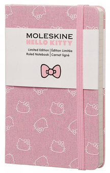  «Записная книжка Moleskine Hello Kitty Pocket в линию (LEHK03MM710)», бренда Moleskine - фото №1 - миниатюра