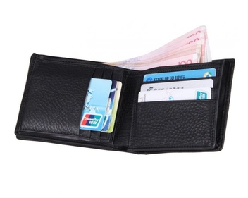 «Портмоне шкіряне чорне Tiding Bag (8055A)», бренду Tiding Bag - фото №7 - мініатюра