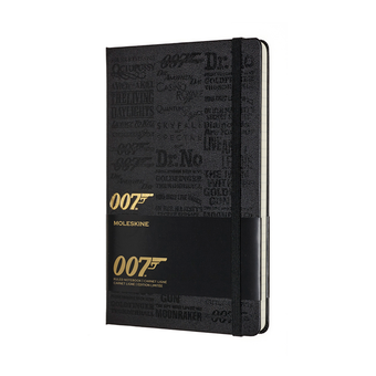  «Записная книга Moleskine James Bond в линию титры (LEJBQP060B)», бренда Moleskine - фото №2 - миниатюра