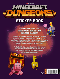 Бумажная книга «Minecraft Dungeons Sticker Book» - фото №2 - миниатюра