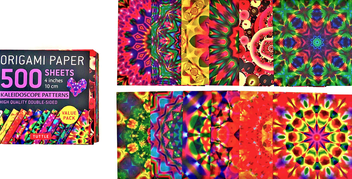 Бумажная книга «Origami Paper. 500 sheets. Kaleidoscope Patterns. 10 cm» - фото №2 - миниатюра