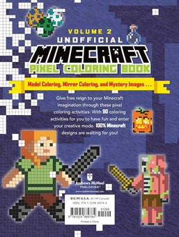 Бумажная книга «The Unofficial Minecraft Pixel Coloring Book. Volume 2» - фото №2 - миниатюра
