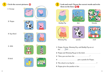 Бумажная книга «Ladybird Readers. Level 1. Peppa Pig: The Fair. Activity Book» - фото №2 - миниатюра
