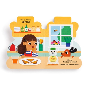 Бумажная книга «The Honey Bear Hive Shaped Board Book», автор Джилане Гофман - фото №6 - миниатюра