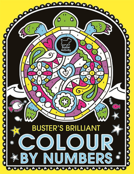 Паперова книга «Buster's Brilliant Colour By Numbers», автор Емілі Твомі - фото №1 - мініатюра