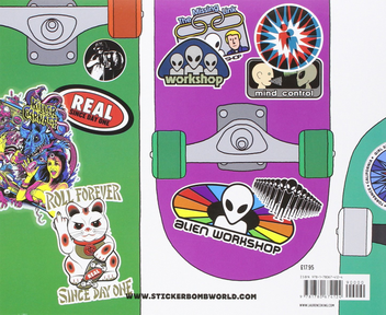 Бумажная книга «Stickerbomb Skate. 150 Classic Skateboard Stickers» - фото №2 - миниатюра