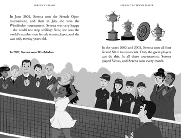 Паперова книга «Penguin Readers. Level 1. The Extraordinary Life Of Serena Williams», автор Шеліна Джанмохамед - фото №2 - мініатюра