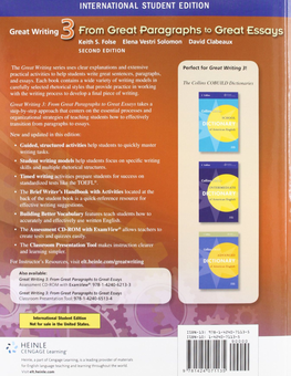 Бумажная книга «Great Writing 3: Great Paragraphs to Great Essays», автор Кейт Фолзе - фото №2 - миниатюра