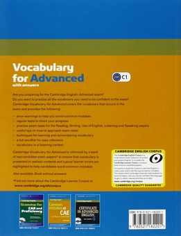 Паперова книга «Cambridge Vocabulary for Advanced with Answers (+CD)», автор Саймон Хейнс - фото №2 - мініатюра