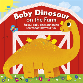 Паперова книга «Baby Dinosaur on the Farm», автор Андреа Міллс - фото №1 - мініатюра