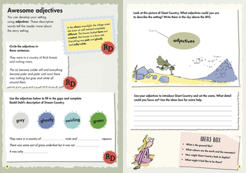 Бумажная книга «Roald Dahl’s Creative Writing with The BFG. How to Write Splendid Settings» - фото №2 - миниатюра
