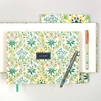 Бумажная книга «William Morris Celandine Guest Book» - фото №3 - миниатюра