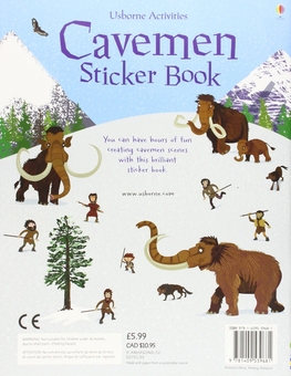 Паперова книга «Cavemen Sticker Book», автор Фіона Вотт - фото №2 - мініатюра