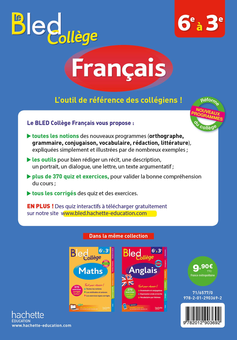 Бумажная книга «Bled Français Collège» - фото №2 - миниатюра