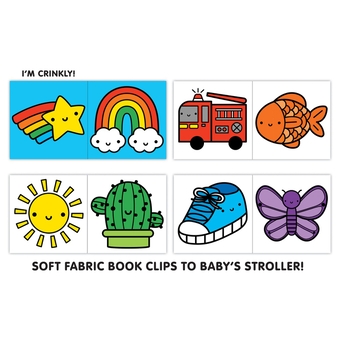 Бумажная книга «Rainbow World Crinkle Fabric Stroller Book» - фото №6 - миниатюра