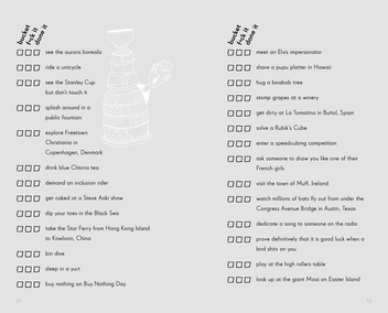 Паперова книга «The Bucket, F*ck it, Done it List 3,669 Things to Do. Or Not. Whatever», авторів Джеймі Армстронг, Сара Кіннінмонт - фото №4 - мініатюра