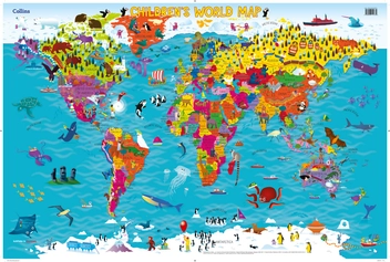 Бумажная книга «Collins Children’s World Map» - фото №1 - миниатюра