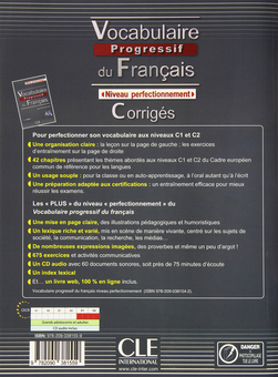 Паперова книга «Corriges vocabulaire progressif du francais niveau perfectionnement (French Edition) », автор Клер Мікель - фото №2 - мініатюра