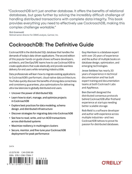 Паперова книга «CockroachDB: The Definitive Guide», авторів Бен Дарнелл, Гай Гаррісон, Джессі Селдесс, Роб Рід - фото №2 - мініатюра