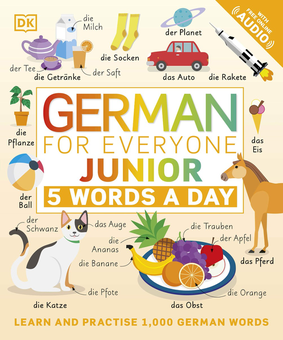 Бумажная книга «German for Everyone Junior 5 Words a Day. Learn and Practise 1,000 German Words» - фото №1 - миниатюра