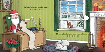Бумажная книга «Father Christmas Heard a Parp», автор Олаф Фалафел - фото №3 - миниатюра