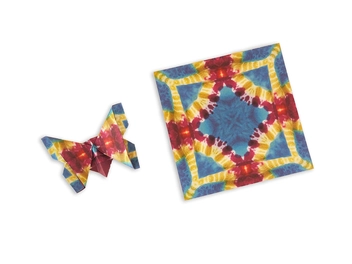 Бумажная книга «Origami Paper. 300 sheets. Tie-Dye Patterns. 10 cm» - фото №3 - миниатюра