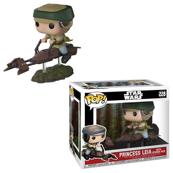  «Колекційна фігурка Funko Pop! Pop Movies Star Wars Лея на Гравіциклі (FK23253)», brand Funko Pop / Funko Pop /  - фото №3 - миниатюра