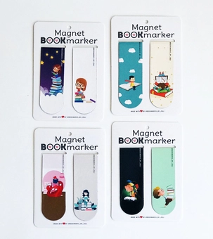  «Набор магнитных закладок для книг Bookmarks Накрив сон 2 шт (376)», бренда Bookmarks - фото №3 - миниатюра