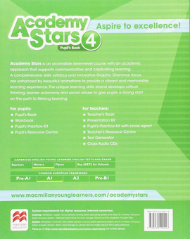 Бумажная книга «Academy Stars. Level 4. Pupil’s Book», автор Элисон Блэр - фото №2 - миниатюра