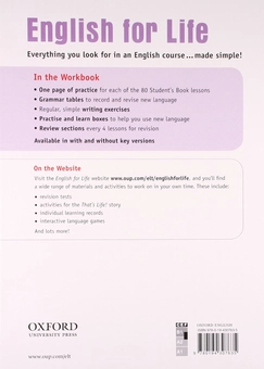 Бумажная книга «English for Life Pre-Intermediate. Workbook with Key», автор Том Хатчинсон - фото №2 - миниатюра