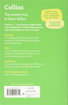 Бумажная книга «Collins Easy Learning. Complete Italian Grammar Verbs Vocabulary. 3 Books in 1» - фото №3 - миниатюра