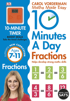 Бумажная книга «10 Minutes a Day Fractions», автор Кэрол Вордерман - фото №1 - миниатюра