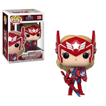 «Коллекционная фигурка Funko Pop! Pop Games Marvel Future Fight Шерон Роджерс (FK26853)», бренда Funko Pop - фото №2 - миниатюра
