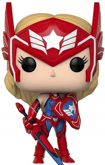 «Коллекционная фигурка Funko Pop! Pop Games Marvel Future Fight Шерон Роджерс (FK26853)», бренда Funko Pop - фото №1 - миниатюра
