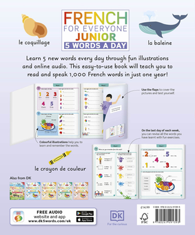Бумажная книга «French for Everyone Junior 5 Words a Day. Learn and Practise 1,000 French Words» - фото №2 - миниатюра