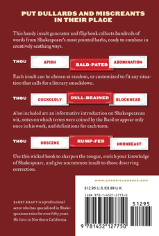 Бумажная книга «Shakespeare Insult Generator. Mix and Match More Than 150,000 Insults in the Bard's Own Words», автор Барри Крафт - фото №2 - миниатюра