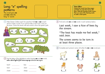 Бумажная книга «10 Minutes a Day Spelling Fun Ages 5-7 Key Stage 1», автор Кэрол Вордерман - фото №4 - миниатюра