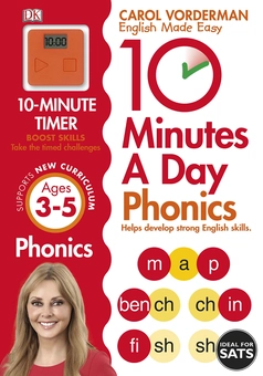 Бумажная книга «10 Minutes A Day Phonics Ages 3-5 Key Stage 1», автор Кэрол Вордерман - фото №1 - миниатюра