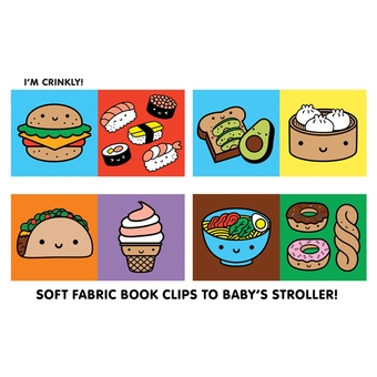 Бумажная книга «Foodie Baby Crinkle Fabric Stroller Book» - фото №5 - миниатюра