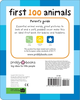 Паперова книга «First 100 Animals», автор Роджер Прідді - фото №2 - мініатюра
