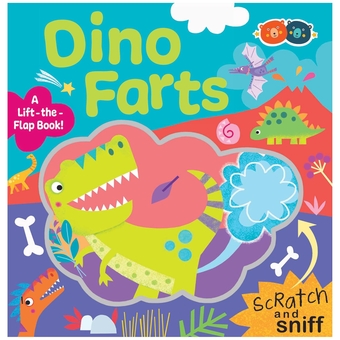 Паперова книга «Scratch and Sniff Dino Farts», автор Дж. Лачовіч - фото №1 - мініатюра