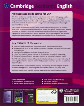 Паперова книга «Cambridge Academic English B2 Upper Intermediate Student's Book: An Integrated Skills Course for EAP», автор Мартін Г'юінгз - фото №2 - мініатюра