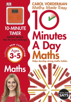 Паперова книга «10 Minutes a Day Maths Ages 3-5», автор Керол Вордерман - фото №1 - мініатюра