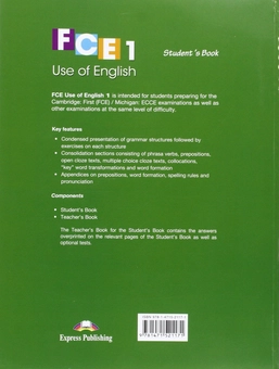 Бумажная книга «FCE Use of English 1 SB New» - фото №2 - миниатюра