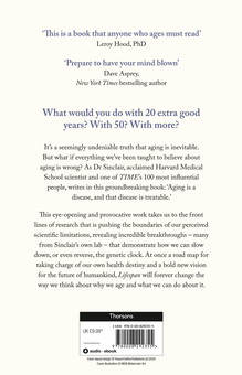 Бумажная книга «Lifespan. Why We Age - and Why We Don't Have to», автор Дэвид Эндрю Синклер - фото №2 - миниатюра
